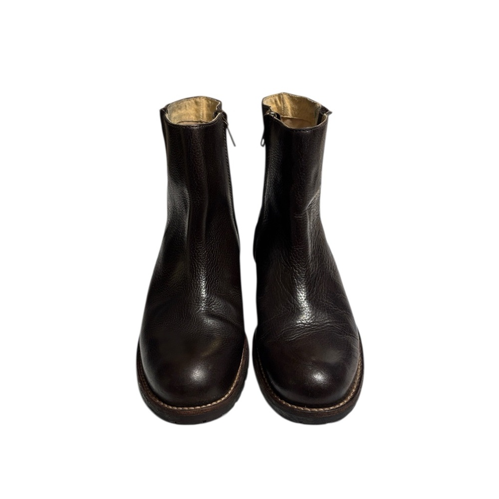 L.L. Bean Leather Chelsea Boots Woman's Size 7 Brown Made in Brazil Side Zipper - Picture 6 of 12